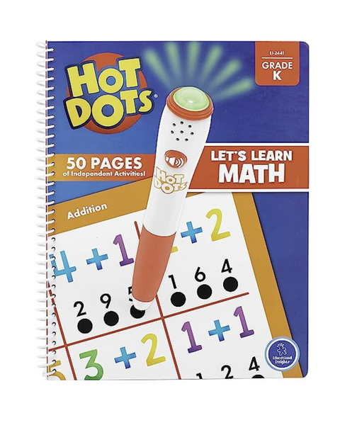 Perspectivas educativas Hot Dots Aprendamos libro de ejercicios de matemáticas para jardín de infantes