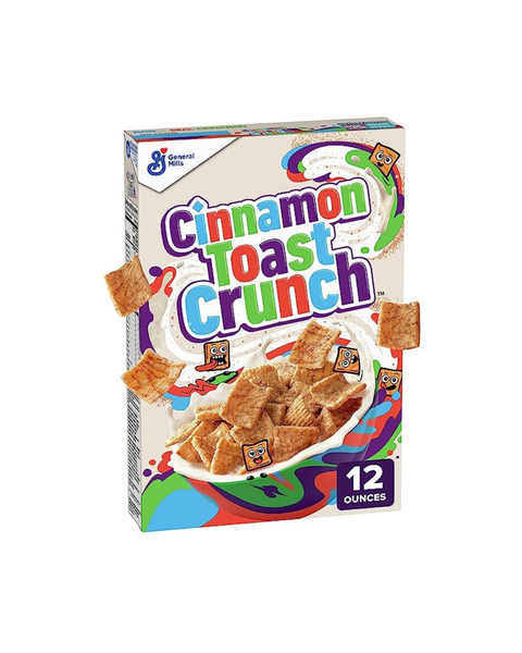 Box of Cinnamon Toast Crunch Cereal