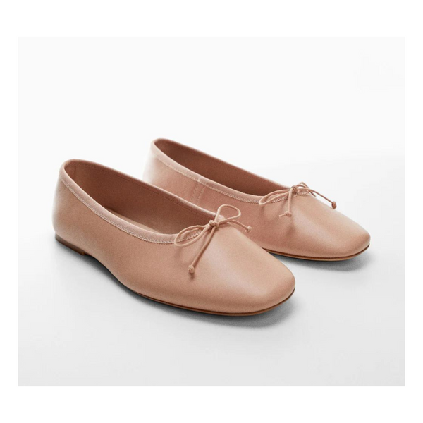 Bailarina Piel Lazo Mango (3 COLORES)