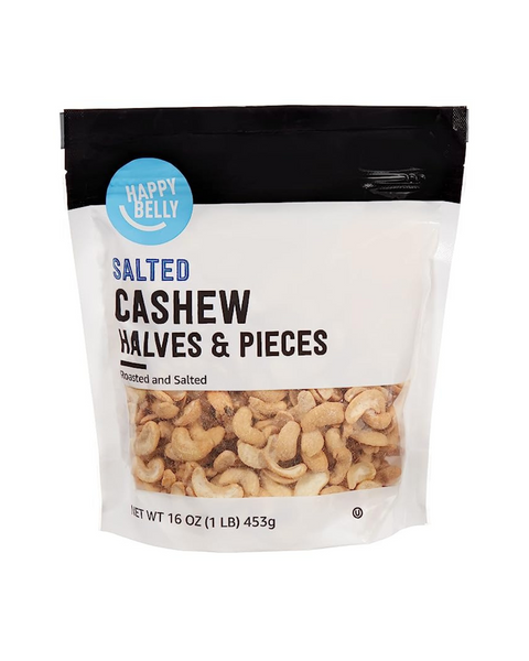 Happy Belly Cashew Halves & Pieces, Roasted & Salted (16 Ounce)