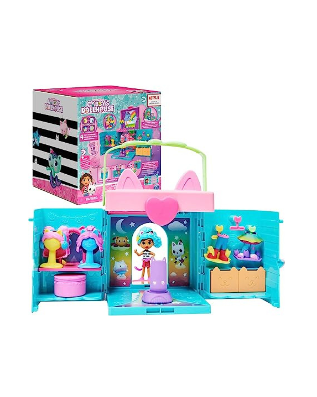 Gabby’s Dollhouse Dress-Up Closet Portable Playset With Surprise Toys ...