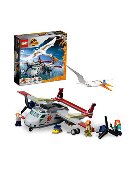 LEGO Jurassic World Dominion Quetzalcoatlus Set de emboscada en el avión (306 piezas)