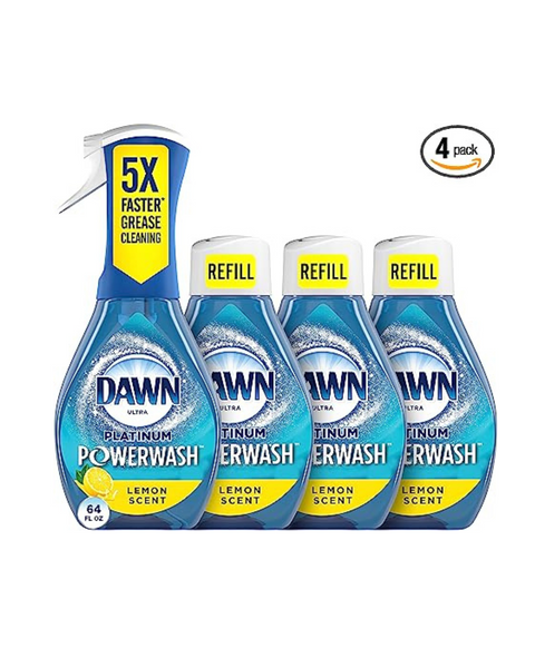 Dawn Platinum Powerwash Dish Spray Starter Kit With 3 Lemon Scent Refills