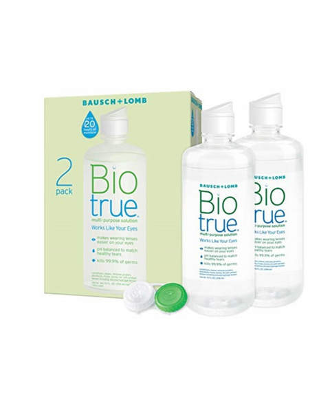 2 Bottles Of Biotrue Contact Lens Solution