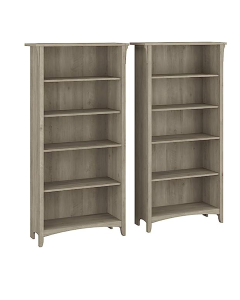 Bush Furniture Salinas Set of 2 Bookcases