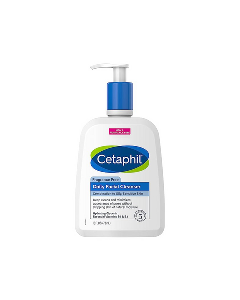 Cetaphil Daily Facial Cleanser 16oz Gentle Foaming Bottle