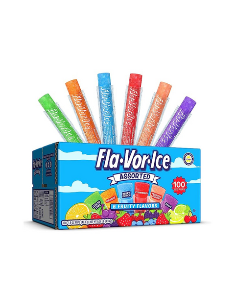 100 Fla-Vor-Ice Popsicle Variety Pack