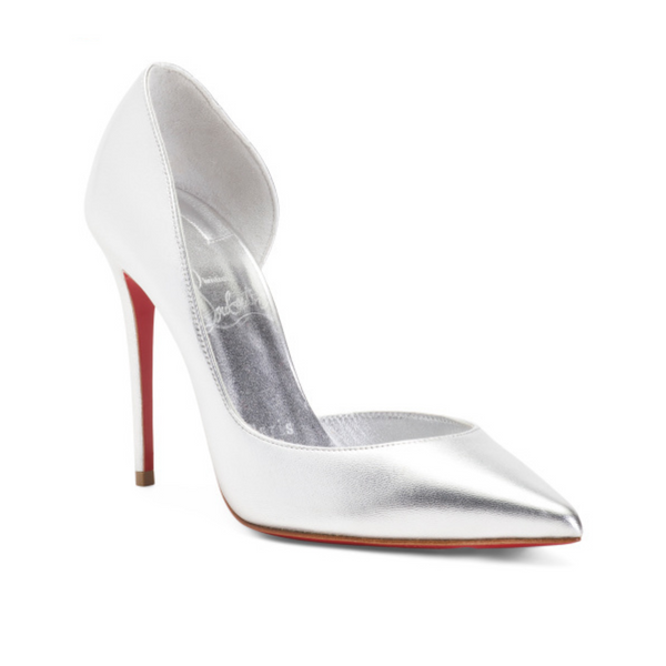 Christian Louboutin Iriza 100 Metallic Leather Pumps