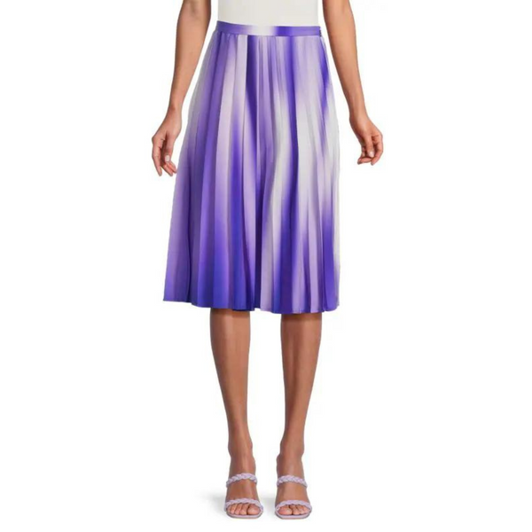 PIAZZA SEMPIONE Pleated A Line Midi Skirt