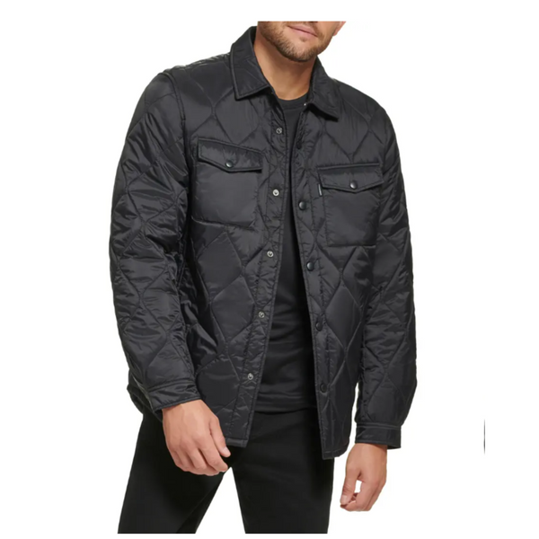 Calvin Klein Water Resistant Quilted Shirt Jacket