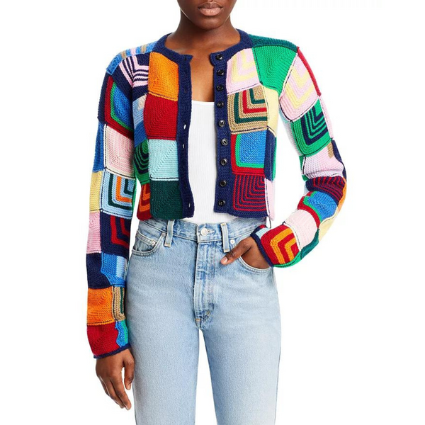 RE/DONE Patchwork Cardigan