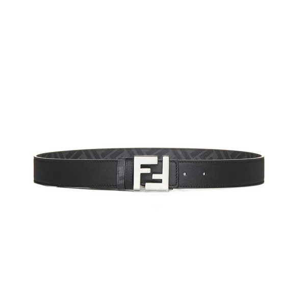 Cinturón reversible con placa del logotipo de Fendi (HOMBRE)