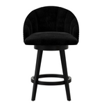 Hillsdale Dulcie Wood and Upholstered Counter Height Swivel Stool