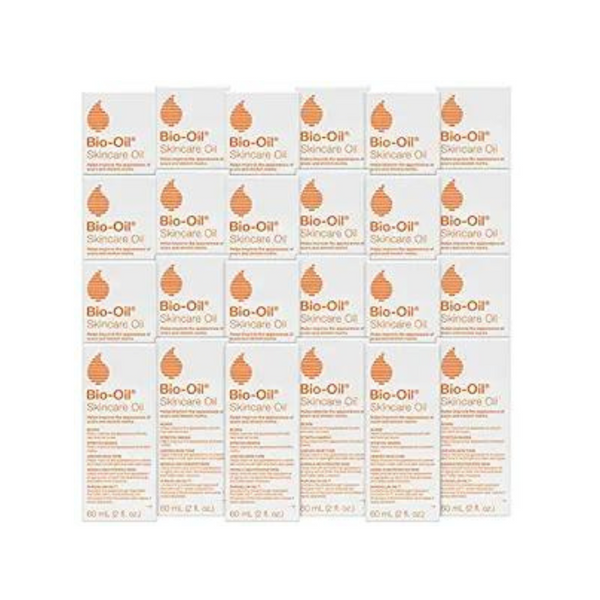 Aceite corporal Bio-Oil Skincare, vitamina E, suero para cicatrices y estrías (paquete de 24, 2 oz)