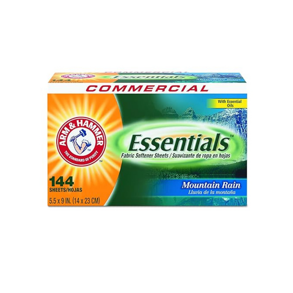 Caja de sábanas Mountain Rain para secadora Arm &amp; Hammer Essentials de 6 unidades