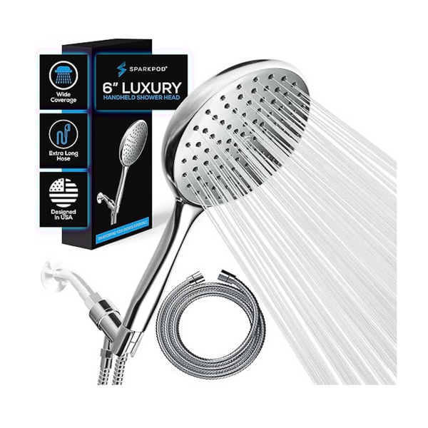 SparkPod 6" High Pressure Handheld Shower Head