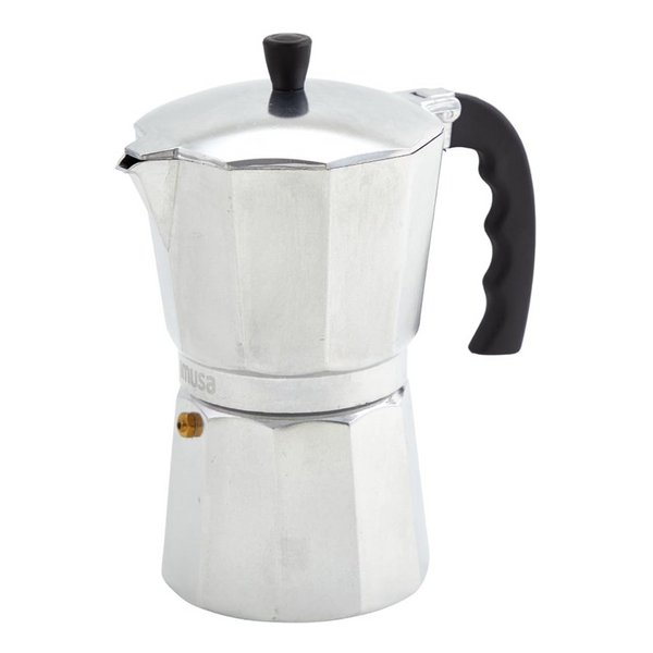 Cafetera para estufa Imusa B120-42V de aluminio con 3 tazas de espresso Moka Pot