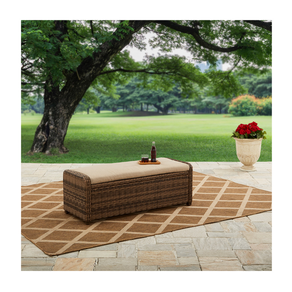 Better Homes and Gardens Hawthorne Park Outdoor Storage Ottoman