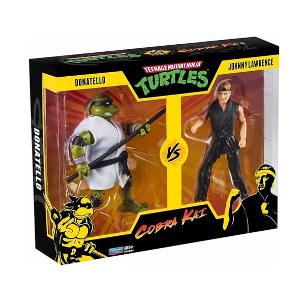 Paquete de 2 Tortugas Ninja mutantes adolescentes contra Cobra Kai Donatello contra Johnny Lawrence