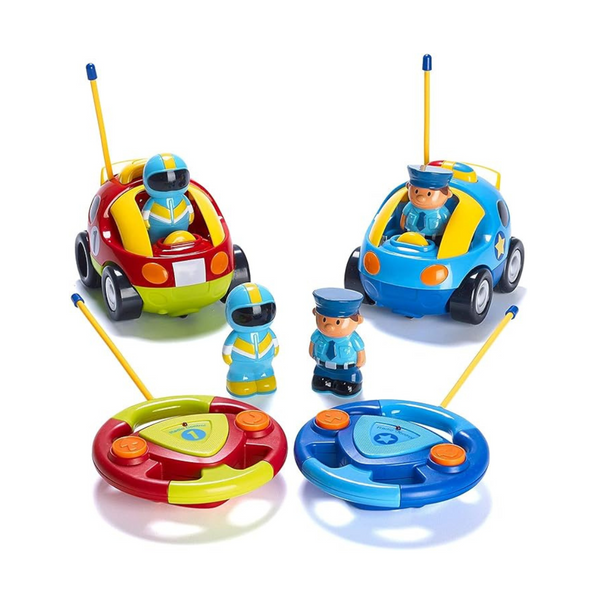 Prextex 2 Pack Cartoon Remote Control Cars