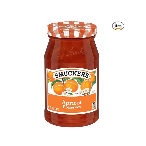 Paquete de 6 conservas de albaricoque Smucker (12 oz)