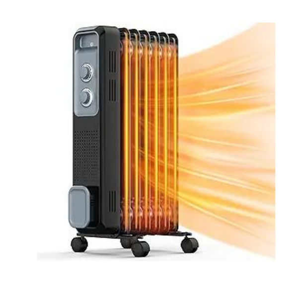 Joy Pebble Oil Filled Radiator Heater With Tip-over & Overheat Protection