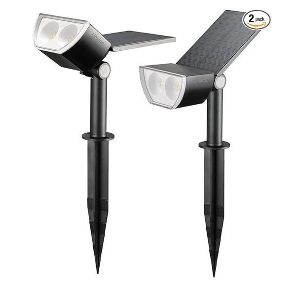 2-Pack Linkind Outdoor Solar Spot Lights