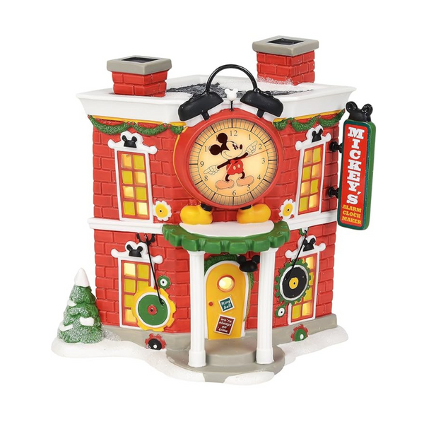 Department 56 Village Mickey's Alarm Clock Shop