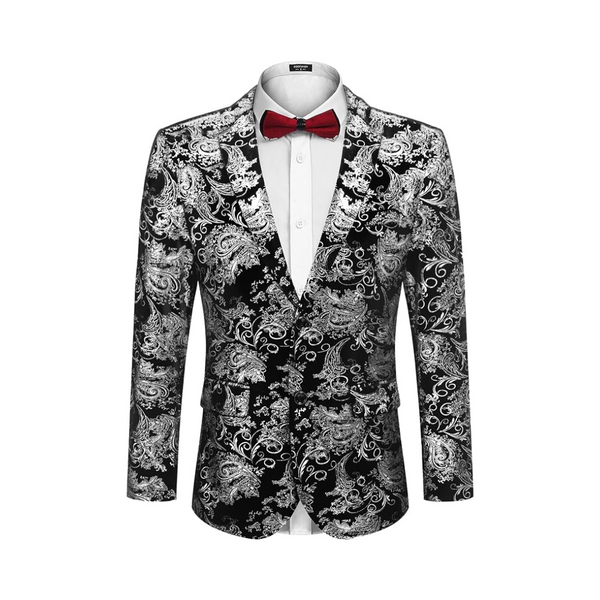 Men's Floral Tuxedo Suit Jacket