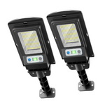 2-Pack 150W LED Waterproof Motion Sensor Solar Street Lights