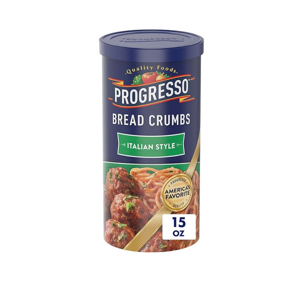 Pan rallado estilo italiano Progresso, 15 oz.