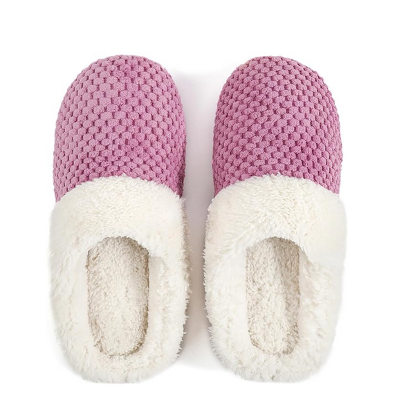 Pantuflas de casa cómodas de forro polar Lamb-hug para mujer