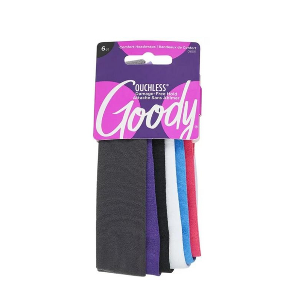 6-Count Goody Women's Ouchless Slim Headwraps