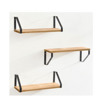 Set of 3 Tfer Geometric Floating Wall Shelves