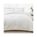 3 Pieces Textured Twin XL Comforter Set