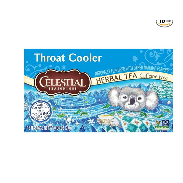 16-Count Celestial Seasonings Throat Cooler Herbal Tea