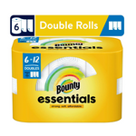 Toallas de papel de doble rollo Bounty Essentials de tamaño selecto de 6 unidades + $4 en efectivo de Walmart