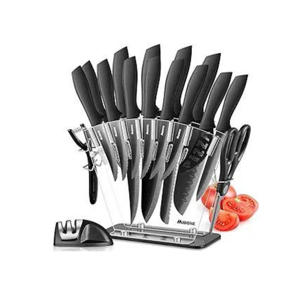 17-Piece Midone Stainless Steel Kitchen Knife Set