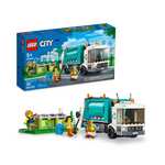 LEGO City Juego de vehículos de juguete con camión de reciclaje y 3 contenedores de clasificación