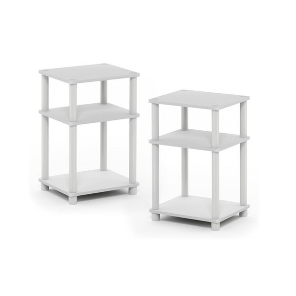 Furinno Just 3-Tier Turn-N-Tube End Tables