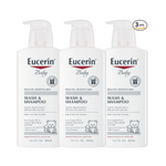 Eucerin Baby Wash &amp; Shampoo (13.5 onzas líquidas, paquete de 3)