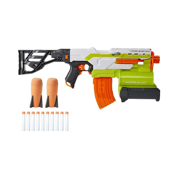 Blaster motorizado demoledor de módulo 2 en 1 NERF