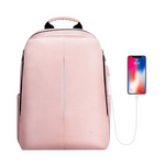 Mochila para portátil Finpac para mujer con puerto USB