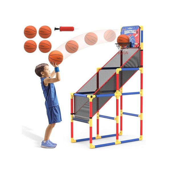 Juego de baloncesto arcade para niños Eagle Stone con marcador electrónico y sonidos de alegría