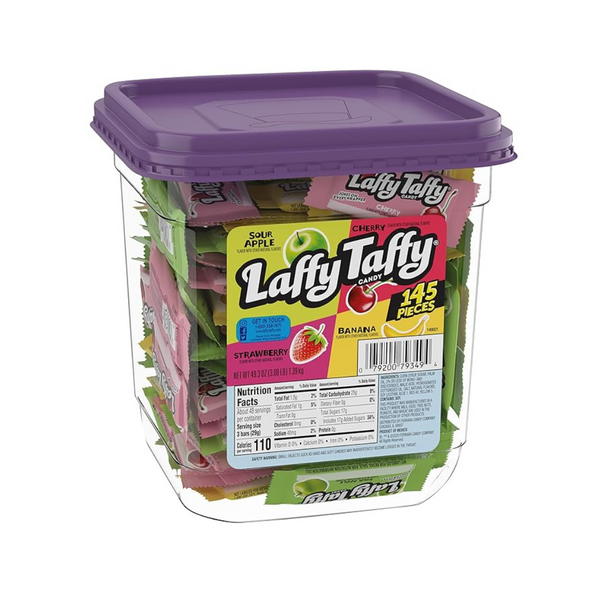 Laffy Taffy Candy, Assorted Taffy Candy, Sour Apple, Cherry, Strawberry & Banana