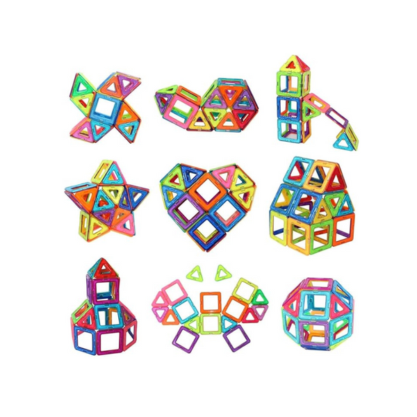 40-Piece Magnetic Tiles Building Blocks STEM Toys Set