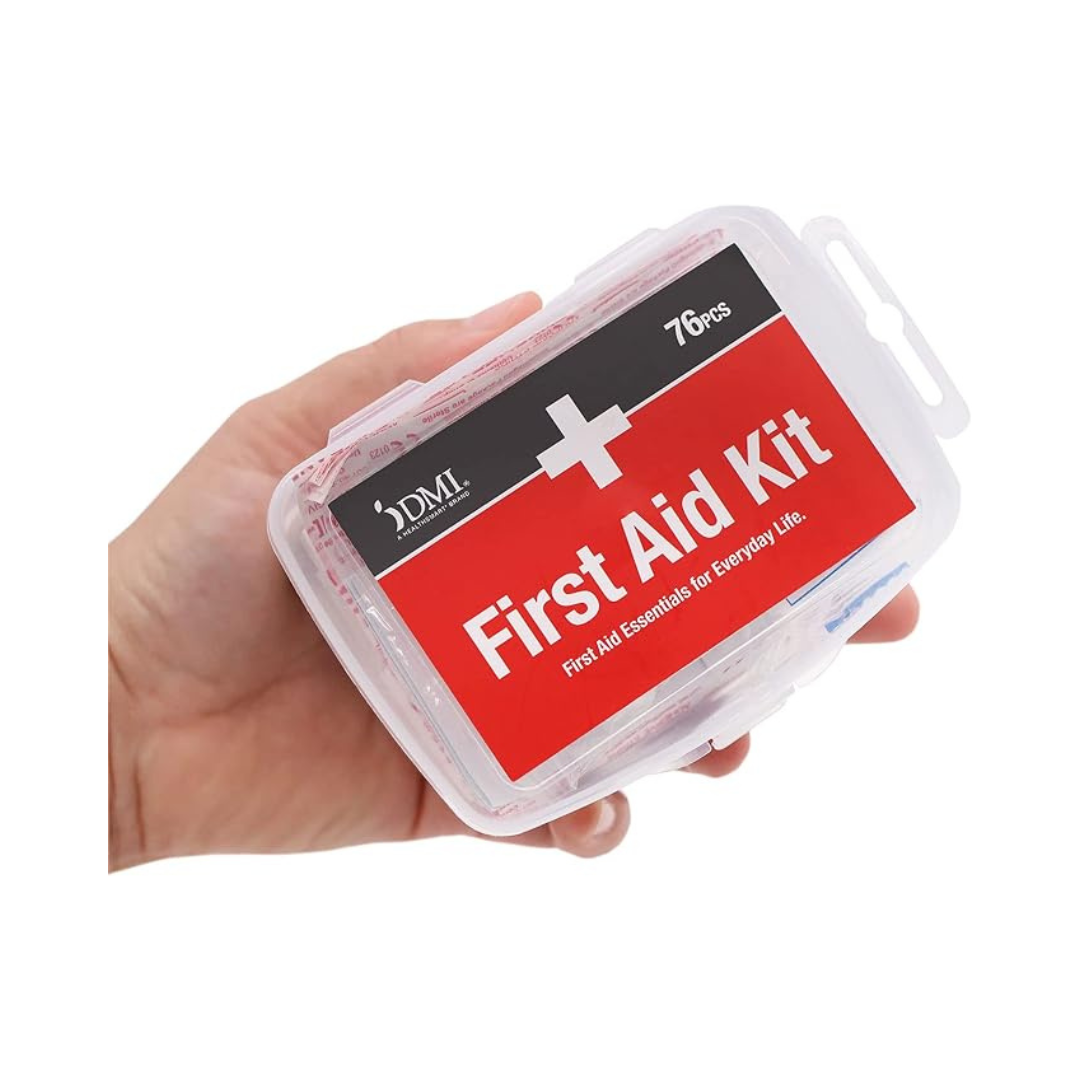 76-Piece DMI First-Aid Kit with Durable Water-Resistant Case – PzDeals