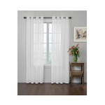 CurtainFresh Cortina de ventana neutralizadora de olores con ojales de gasa transparente de 59 x 120 pulgadas