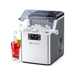 ecozy Countertop Auto Self-Cleaning Stainless Steel Housing Ice Makers