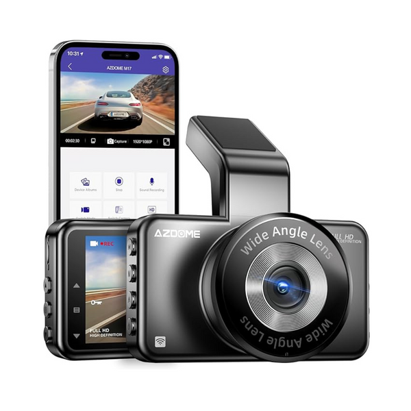 1080p Fhd 3" pantalla Ips Super Night Vision WiFi Dash Cam con aplicación